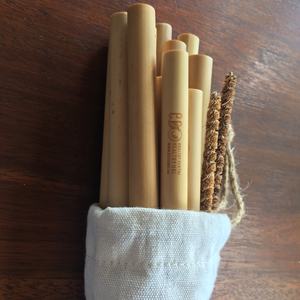 หลอดดูดทำจากไม้ไผ่พร้อมโลโก้ - Product Image 3