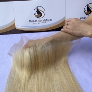 Tissage en lot péruvien blond 613 — ali queen, 613 cheveux naturels, vierges, cuticules, perruque avec lace Frontal Closure HD, vente en gros - Product Image 2