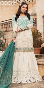 Salwar Kameez de Algodón Bordado a Mano para Mujer, Ropa Casual - Product Image 3