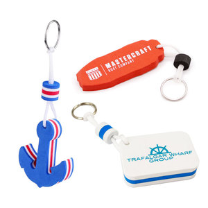 Custom logo Imprinted Hotel Gift <b>Boat</b> <b>Anchor</b> Float Eva Keychain - Product Image 1