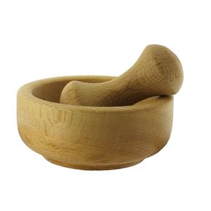 <b>Wood</b> Mortar and Pestle Herb and Spice <b>Tools</b> Vegetable Grinder Stone Mortar Solid <b>Wood</b> Base Bowl for Customized Size Low Price - Product Image 6