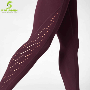 Mallas de Fitness para mujer, mallas de realce para gimnasio, de cintura alta, sólidas, sin costuras, para entrenamiento - Product Image 3