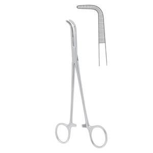 Alta demanda 15cm CE ISO aprobado gris quirúrgico pinzas de disección y ligadura Manual de acero inoxidable curvado en forma de S - Product Image 1