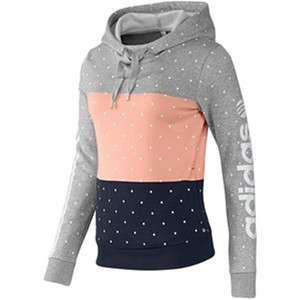 Sweat-shirt à capuche décontracté pour femme, style patchwork, en molleton chaud et coton, vêtement féminin OEM - Product Image 3