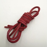 Lacets ronds unisexes en cuir de vache véritable de haute qualité, faible MOQ, colorés, avec longueur réglable de 60 à 230 cm pour bottes et chaussures de randonnée