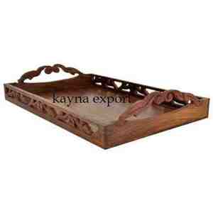 Classic Wood Serving Tray <b>for</b> Home <b>Decor</b> and <b>Kitchen</b> - Product Image 1
