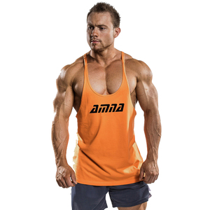 Camiseta informal de algodón para hombre, chaleco de gimnasio ajustado - Product Image 2
