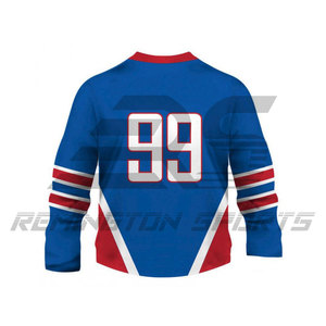 Uniforme de hockey sur glace par sublimation uniforme de maillot de hockey sur glace pour hommes col en V uniforme de hockey sur glace pour hommes - Product Image 2