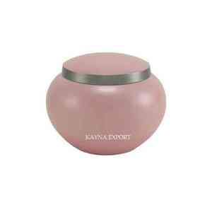 Urne funéraire PINK PET ODYSSEY de style européen, biodégradable, capacité de 200 pouces cubes, finition personnalisée pour le stockage des cendres commémoratives - Product Image 1