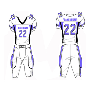 Custom Designer American <b>Football</b> and Rugby Jersey Set Plus Size Sublimated Breathable Uniform Printed Shirt and Shorts - Product Image 3