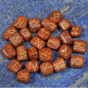 Star Jasper Tumbled Rune Set | Rune Stone Set Supplier - Product Image 1