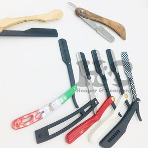 Top Sale <b>Barber</b> Razor Straight <b>Blades</b> <b>Barber</b> Mink Sliding Straight Wood Paper Coating Stainless Steel <b>Barber</b> Sustainable - Product Image 1