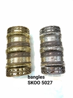 SK NOOR SONS SK00 5027 2021 Nouveaux bracelets indiens bohèmes en laiton plaqué sur mesure, bijoux de mode sculptés, ouverture simple pour femmes