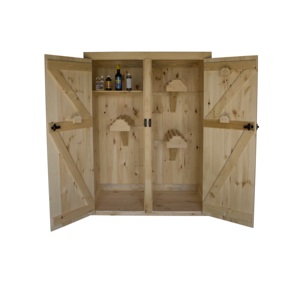 Double Door <b>Saddle</b> Cabinet with 3 <b>Saddle</b> <b>Racks</b> - Product Image 5
