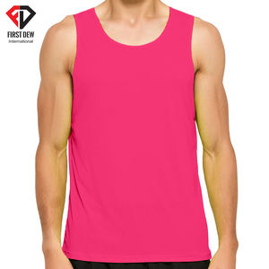 Camiseta sin mangas de secado rápido para hombre, diseño de fábrica de alta calidad, impresión por sublimación personalizada, tamaño grande, barata, venta al por mayor - Product Image 4