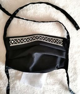 NEW--LATEST--DESIGNER <b>FACE</b> ACCESSORIES WITH BEAUTIFUL-&-STYLISH-HAND EMBROIDERY--2021.... - Product Image 1