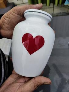 Urna de cremación de aluminio Pet pintada a mano, urna de cremación de marca para cenizas de mascotas - Product Image 2