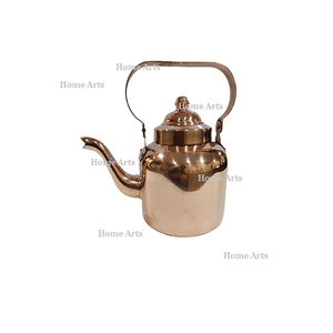 Hervidor de té y café de cobre de diseñador con asa de latón, tetera de Calidad exclusiva, tetera de agua de tamaño personalizado a granel - Product Image 4