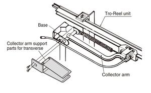 Panasonic Tro-carrete de colector, partes de soporte de brazo para transversal: DH5249K - Product Image 2