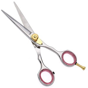 Chuyên Nghiệp Cắt Tóc Stylist Kéo Tóc Cắt Dao Cạo Kéo Gốm Xử Lý Lưỡi Sắc Nét Làm Tóc Tóc Cắt Kéo - Product Image 1