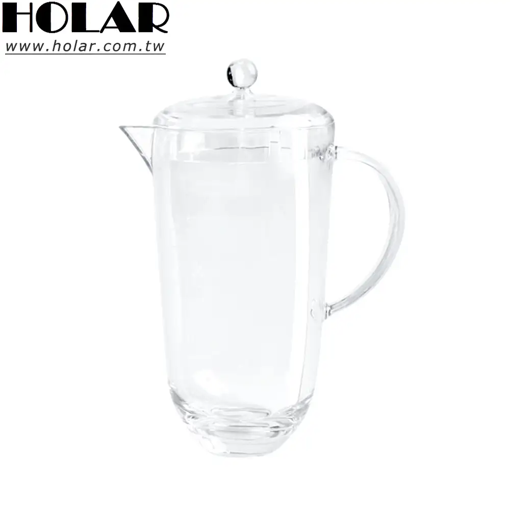 Holar-Jarra de agua de plástico acrílico para cocina, hecha en Taiwán, con boquilla y tapa