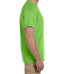 T-shirts pour hommes T-Shirt Hip-Hop Street T-shirt en coton solide lavé pour hommes T-shirt uni à col rond pour hommes - Product Image 5