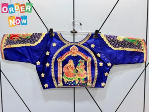 ชุดเสื้อผ้างานปักผ้า Georgette เข้ารูปใส่ได้ทั่วไปพร้อมใส่เสื้อเบลาส์แบบเย็บ - Product Image 3