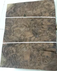 Black Walnut Burl Wood Veneer for Hotel Decoration and Furniture