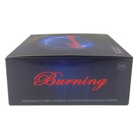 Papier à rouler Kingsize en gomme arabique naturelle à combustion lente, sans OGM, en papier de riz blanc, anti-bouclage, pour emballage alimentaire - Ventes Flash