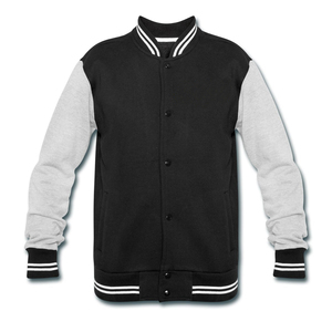Chaqueta universitaria con letras de béisbol negra personalizada al por mayor para hombre, chaqueta de invierno de talla grande para hombre, Mangas de cuero de calidad de marca - Product Image 2