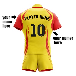 Conjunto de uniforme de Rugby personalizado, Jersey y pantalones cortos transpirables de secado rápido, novedad - Product Image 2