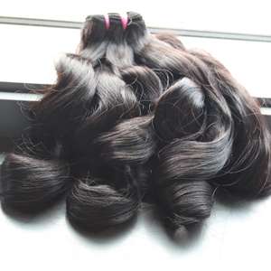 Cheveux vierges alignés en cuticules, trame de cheveux, Double Drawn, Machine à gonfler - Product Image 1