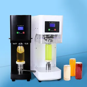 Fabriek Prijs Semi-Automatische Bubble Tea Plastic Blikjes Sealer Machine Kan Sluitmachine