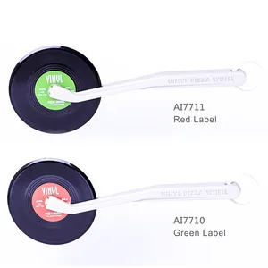 Factory Direct Novelty Design Kitchenware Plastic CD Record Retro Vinyl Round Pizza Cutter