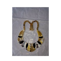 Collier personnalisé en corne de buffle et de buffle de qualité à la mode avec corne bijoux pour femme à bas prix