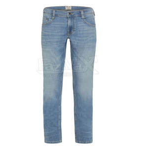 2025 <b>Men's</b> Light Color Motorbike <b>Jeans</b> Medium Plain Dyed Comfortable Fit - Product Image 5