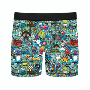 Boxers personnalisables pour hommes en Spandex/Polyester tricoté, séchage rapide, antibactériens, respirants, pour adultes - Product Image 6