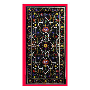 Plateau de Table à manger en marbre, incrustation Antique, Design en marbre, décoration d'hôtel - Product Image 1