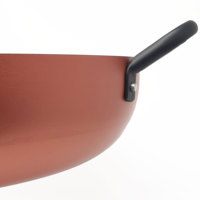 Ustensiles de cuisine italiens Poêle en aluminium antiadhésive Taille supplémentaire Poêle à sauter Bronze Granite Ustensiles de cuisine pour occasions spéciales Fabriqué en Italie