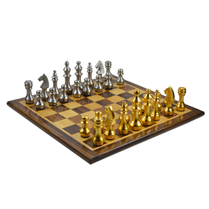Royal <b>Chess</b> Game With Plated Finishing Colored Brass and Silver Design <b>Chess</b> Game for Tableware Game - Product Image 6