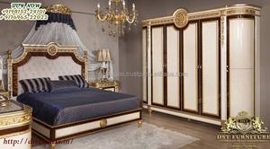 โปสเตอร์สีขาวโบราณเตียงและห้องนอนชุดวิคตอเรียนควีนโปสเตอร์หลังคาห้องนอนเฟอร์นิเจอร์หรูหราวินเทจสีขาวหลังคาเตียง - Product Image 2