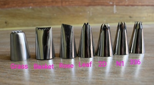 ชุดอุปกรณ์ทำขนมอบสแตนเลส,หัวฉีดสำหรับตกแต่งเค้กหัวฉีดสแตนเลส - Product Image 2