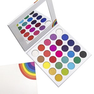Productos Innovadores 2019 <span class=keywords><strong>Paleta</strong></span> de Sombras de Ojos Personalizada Cosmética de Larga Duración con 25 Colores del Arcoíris - Product Image 1