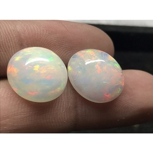 Opale d'Éthiopie naturelle, cabochon lisse, pierre précieuse en vrac, qualité supérieure, opale Welo polie, pierre pour bijoux, opales en gros - Product Image 4