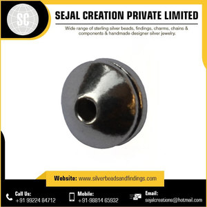Sterling <b>Silver</b> Plain <b>Beads</b> for Sale - Sejal Creation - Product Image 4