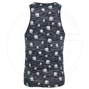 Camiseta sin mangas con estampado Digital para hombre, chaleco con diseños personalizados, con logotipo personalizado, para gimnasio y Fitness - Product Image 2