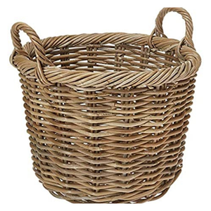 Handmade Round Woven Rattan <b>Basket</b> From Vietnam <b>Storage</b> <b>Basket</b> Made of Natural Rattan for Export - Product Image 6