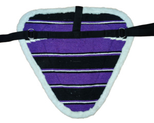 Y&Z Tapis de selle sans bretelles en coton violet de qualité supérieure, nouveau design, confortable, personnalisable, avec étriers et sangle, pour l'équitation - Product Image 3