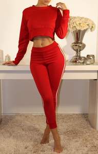 Chándal deportivo de alta calidad para mujer, ropa de 2 piezas, sexy - Product Image 3