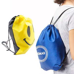 <b>Promotional</b> Bulk Cheap Custom logo Unisex Sports Gym Non-woven Drawstring <b>Backpacks</b> - Product Image 4